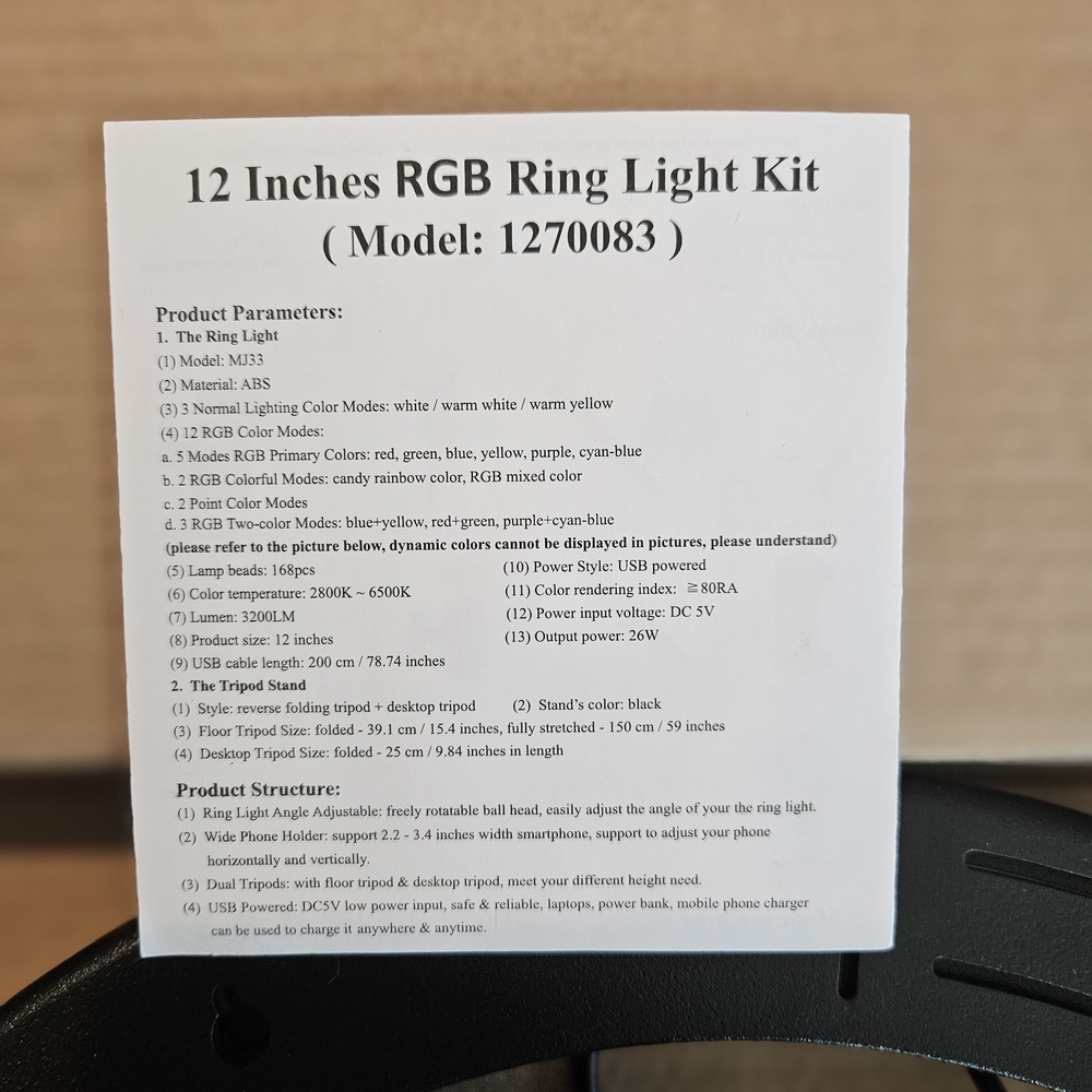 RGB LED Soft Ring Light - Picture 3 of 4